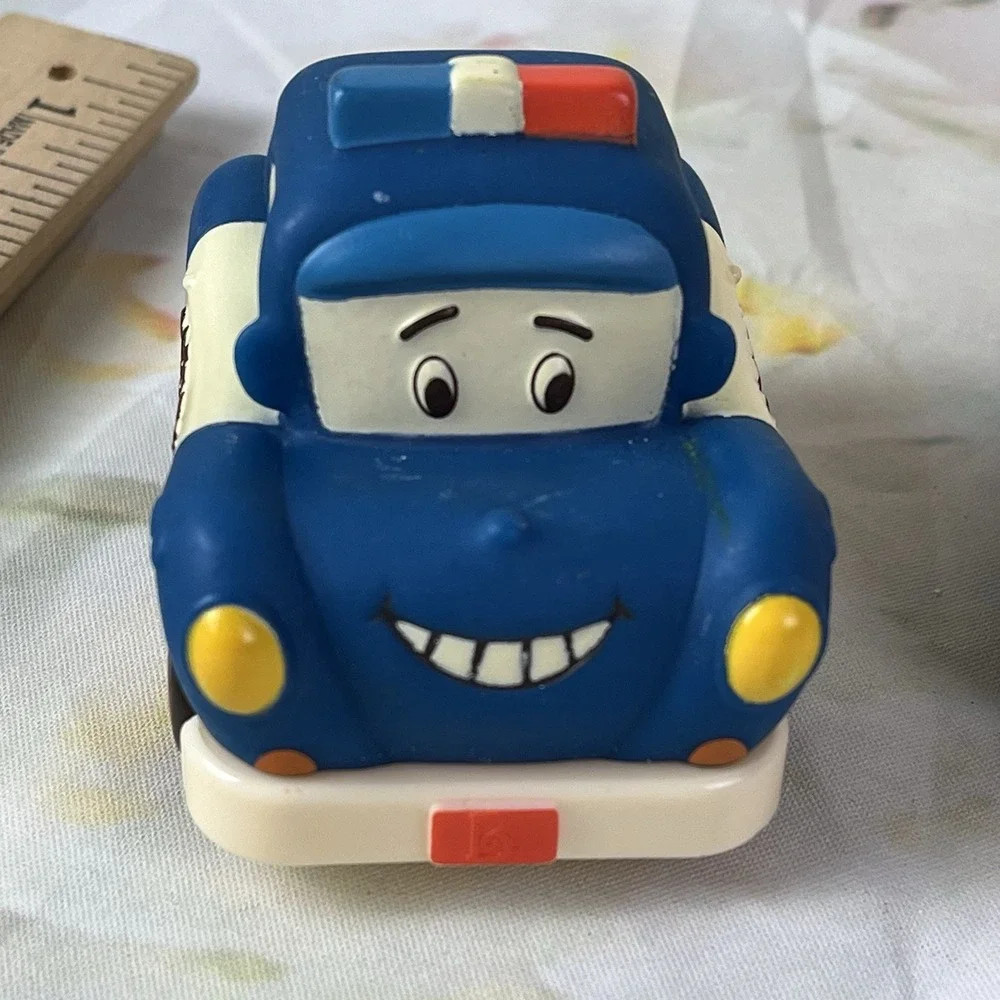 Mini Wheels Pull-Back Vehicles Bus Police Car Safety Just Be You Lot My B Toys